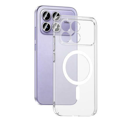 Xiaomi Poco F8 Pro Kamera Korumalı M-Safe Şarj Özellikli Şeffaf Zore London Sert PC Kapak