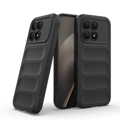 Xiaomi Poco F8 Pro Kılıf Esnek TPU Oyuklu Arka Yüzey Tasarımlı Zore Etnik Silikon Kapak