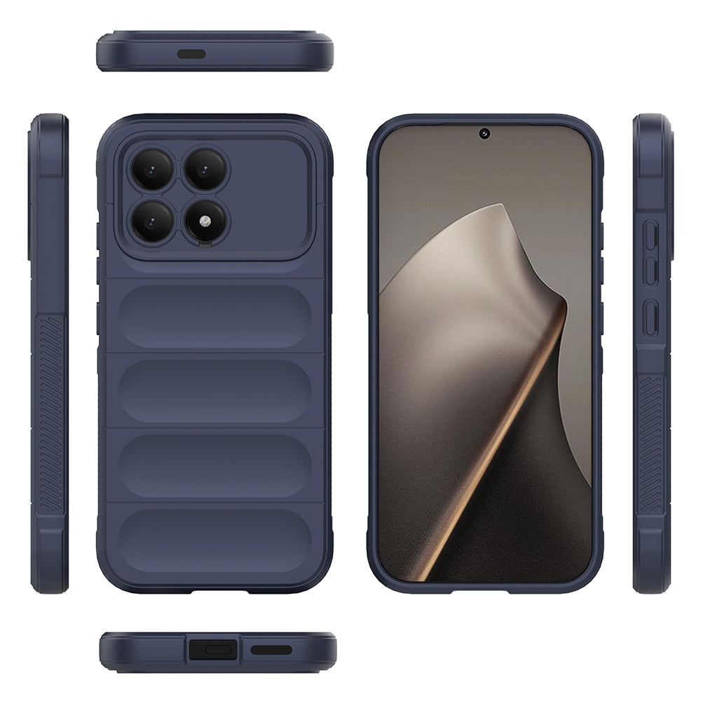 Xiaomi Poco F8 Pro Kılıf Esnek TPU Oyuklu Arka Yüzey Tasarımlı Zore Etnik Silikon Kapak
