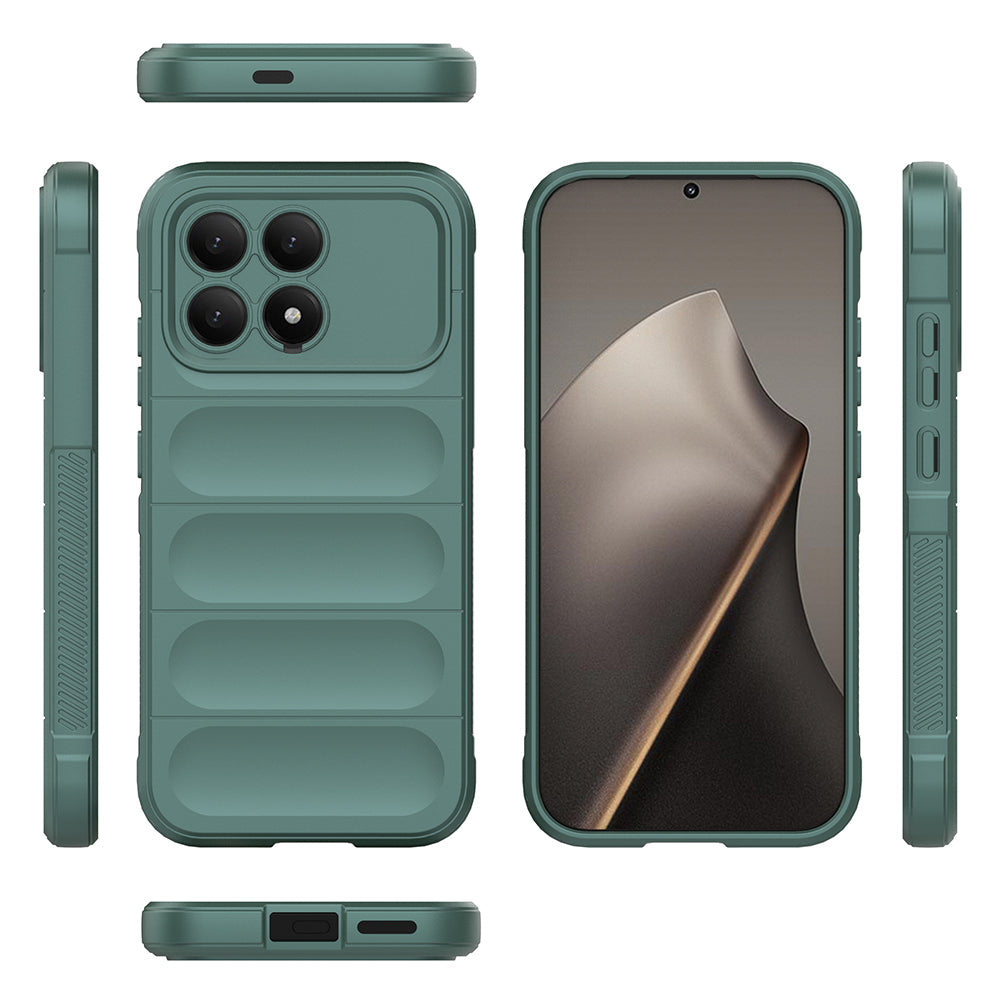 Xiaomi Poco F8 Pro Kılıf Esnek TPU Oyuklu Arka Yüzey Tasarımlı Zore Etnik Silikon Kapak
