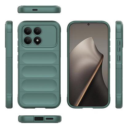 Xiaomi Poco F8 Pro Kılıf Esnek TPU Oyuklu Arka Yüzey Tasarımlı Zore Etnik Silikon Kapak