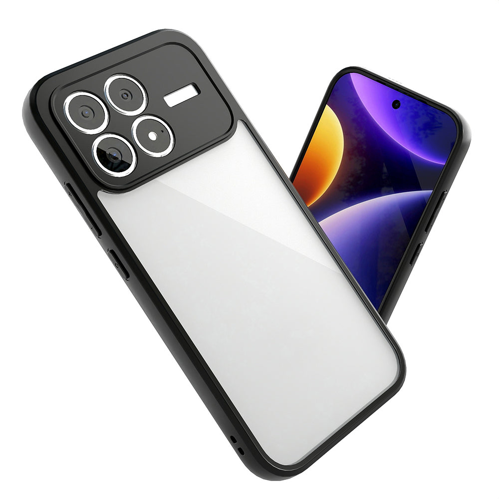 Xiaomi Poco F8 Pro Kılıf Kamera Korumalı Şeffaf Arka Yüzey Zore New Roll Kapak