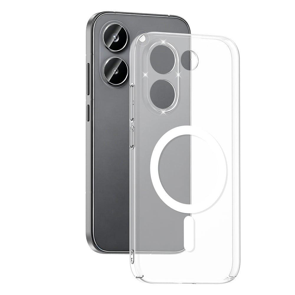 Xiaomi Poco X8 Pro Kamera Korumalı M-Safe Şarj Özellikli Şeffaf Zore London Sert PC Kapak