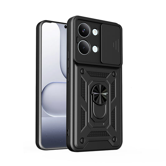 Xiaomi Poco X8 Pro Max Kılıf Magnetik Standlı Kamera Korumalı Zore Sürgülü Vega Kapak