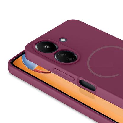 Xiaomi Redmi 13C Kılıf M-safe Şarj Özellikli Zore Meta Kapak