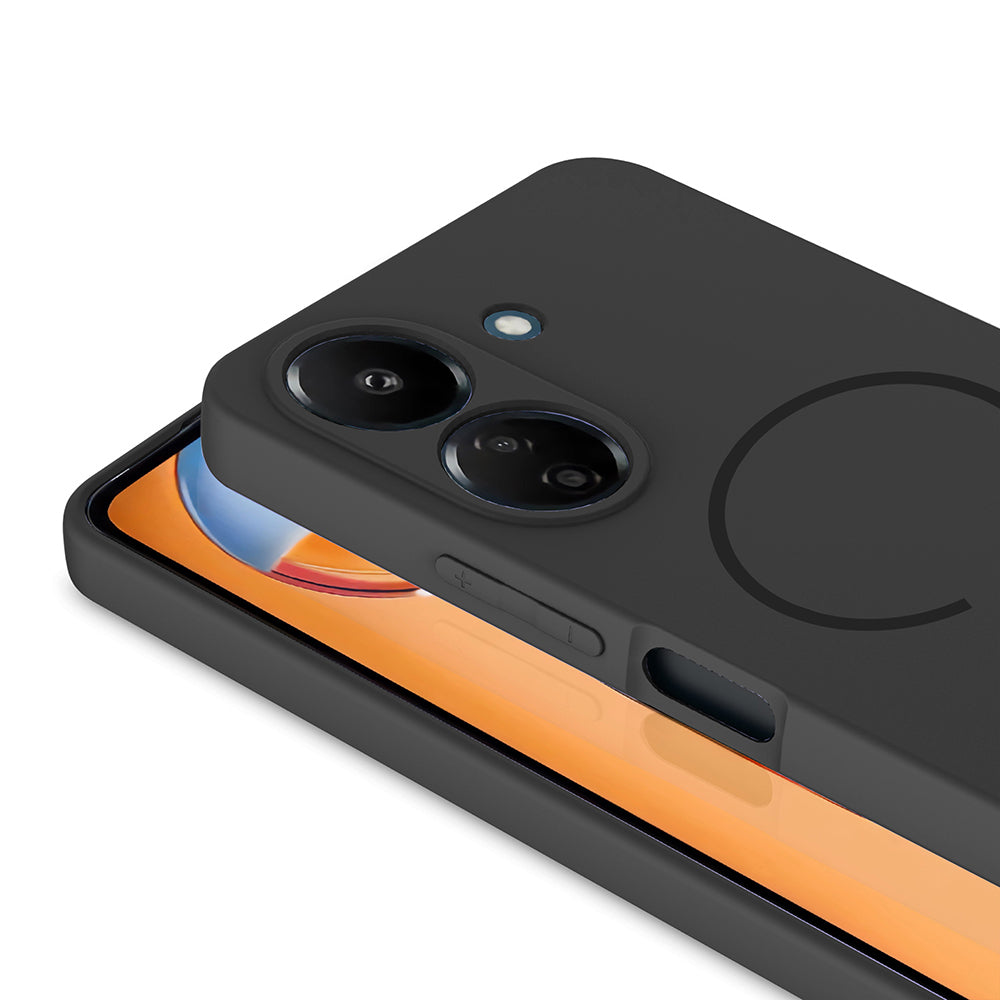 Xiaomi Redmi 13C Kılıf M-safe Şarj Özellikli Zore Meta Kapak