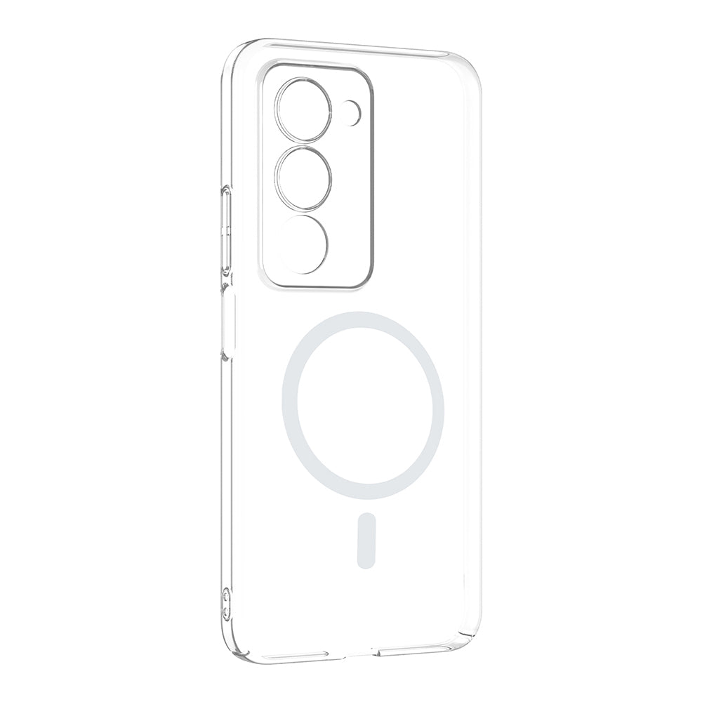 Xiaomi Redmi 15 Kamera Korumalı M-Safe Şarj Özellikli Şeffaf Zore London Sert PC Kapak