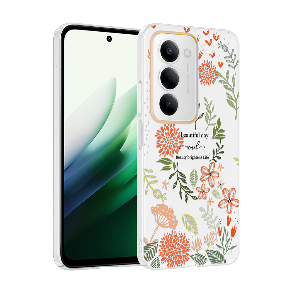 Xiaomi Redmi 15 Kılıf Kamera Korumalı Desenli Zore Klip Kapak