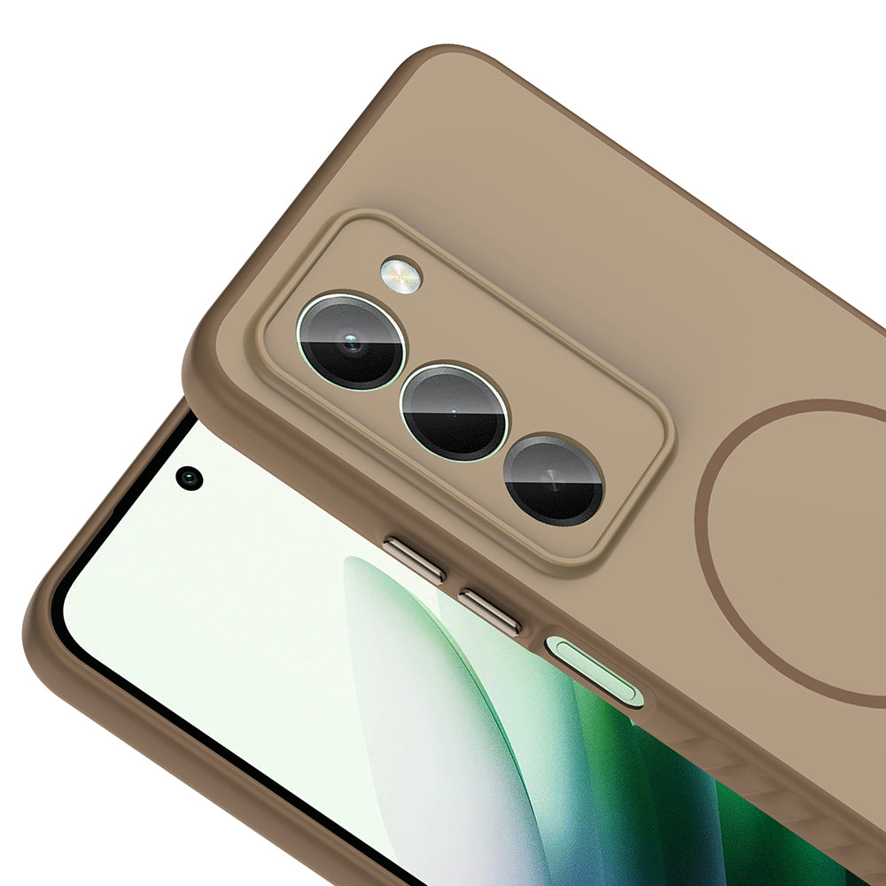 Xiaomi Redmi 15 Kılıf M-safe Şarj Özellikli Zore Tea Kapak
