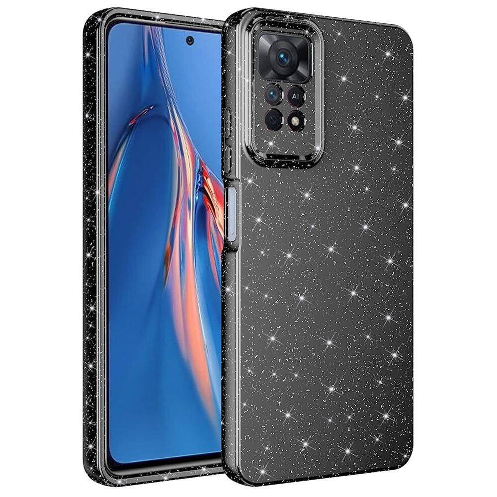 Xiaomi Redmi Note 12 Pro 4G Kılıf Kamera Korumalı Simli Lüks Zore Koton Kapak