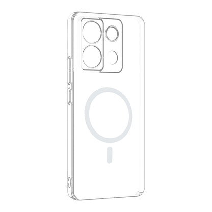 Xiaomi Redmi Note 13 Pro 4G Kamera Korumalı M-Safe Şarj Özellikli Şeffaf Zore London Sert PC Kapak