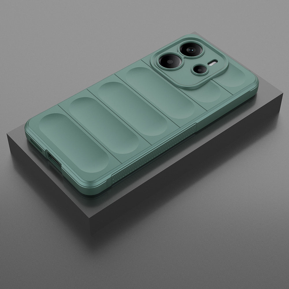 Xiaomi Redmi Note 14 4G Kılıf Esnek TPU Oyuklu Arka Yüzey Tasarımlı Zore Etnik Silikon Kapak