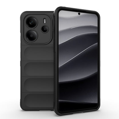 Xiaomi Redmi Note 14 4G Kılıf Esnek TPU Oyuklu Arka Yüzey Tasarımlı Zore Etnik Silikon Kapak