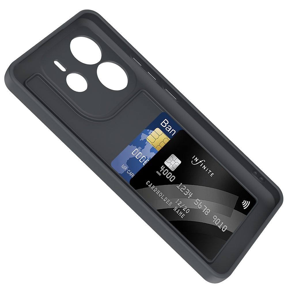 Xiaomi Redmi Note 14 4G Kılıf Kamera Korumalı Kartlık Hazneli Zore Vitra Kapak