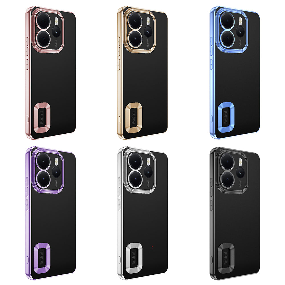Xiaomi Redmi Note 14 4G Kılıf Kamera Korumalı Logo Gösteren Zore Omega Kapak