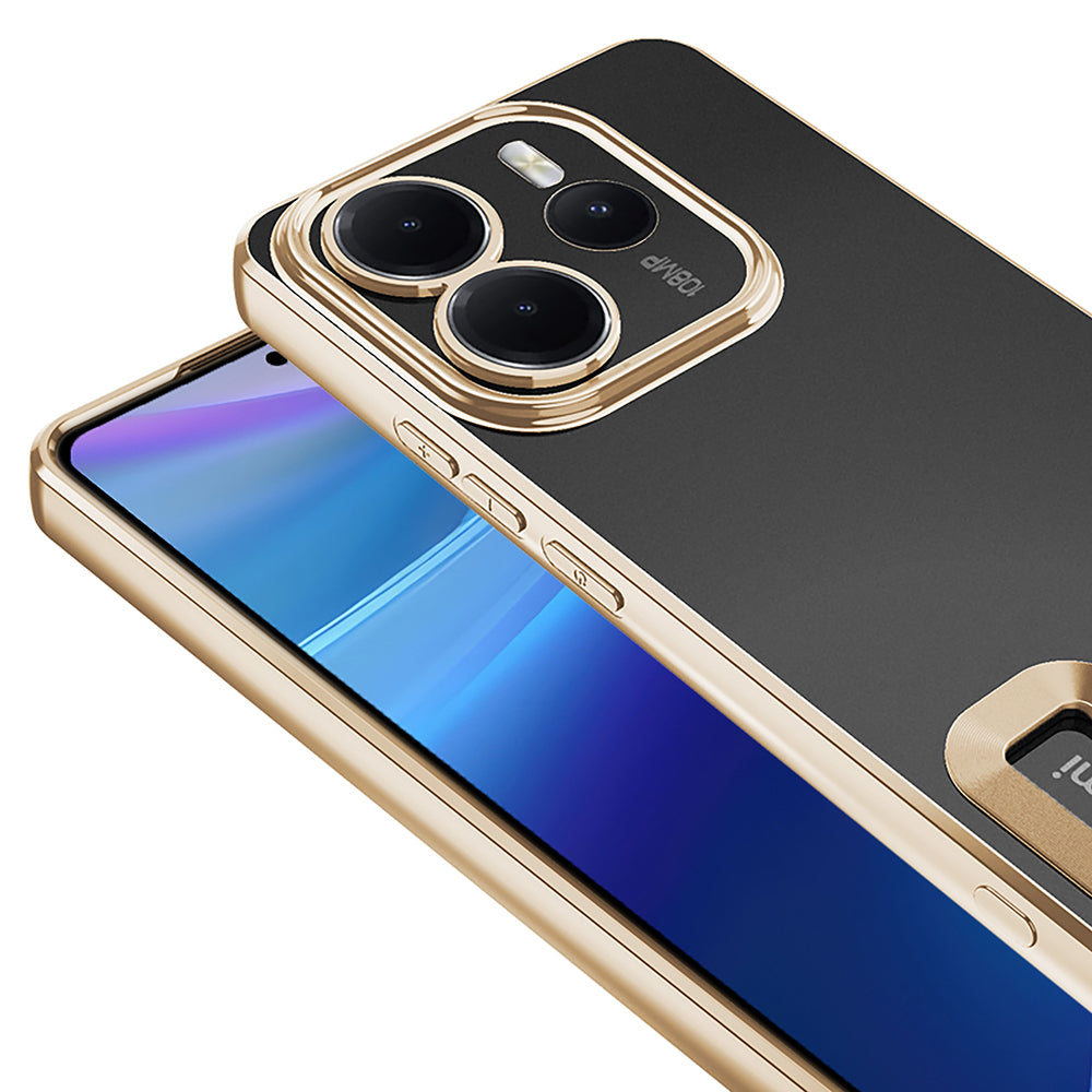 Xiaomi Redmi Note 14 4G Kılıf Kamera Korumalı Logo Gösteren Zore Omega Kapak