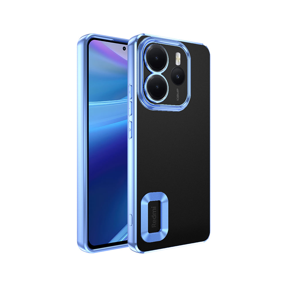 Xiaomi Redmi Note 14 4G Kılıf Kamera Korumalı Logo Gösteren Zore Omega Kapak