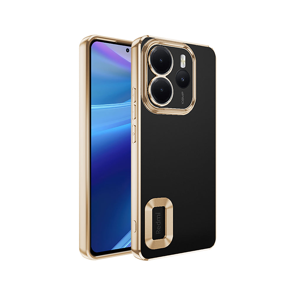 Xiaomi Redmi Note 14 4G Kılıf Kamera Korumalı Logo Gösteren Zore Omega Kapak