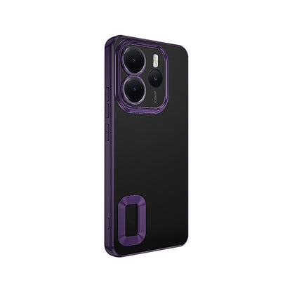 Xiaomi Redmi Note 14 4G Kılıf Kamera Korumalı Logo Gösteren Zore Omega Kapak