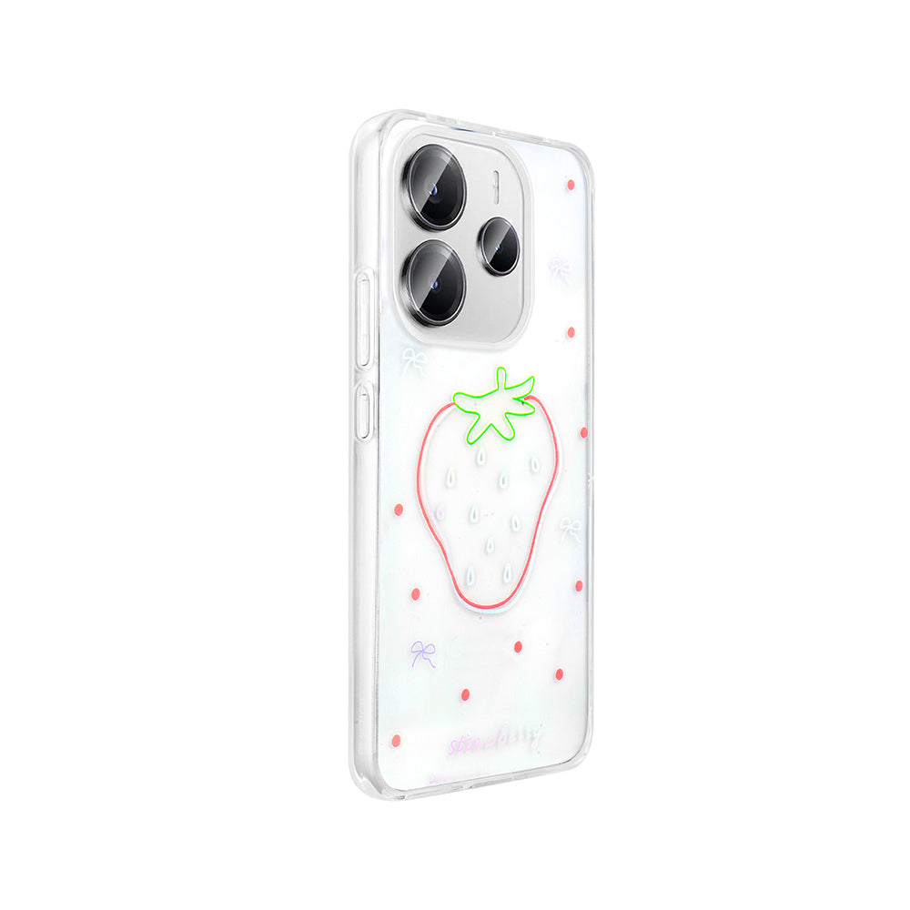 Xiaomi Redmi Note 14 4G Kılıf Şeffaf Figürlü Zore Folk Sert Kapak