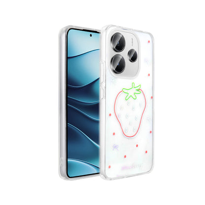 Xiaomi Redmi Note 14 4G Kılıf Şeffaf Figürlü Zore Folk Sert Kapak
