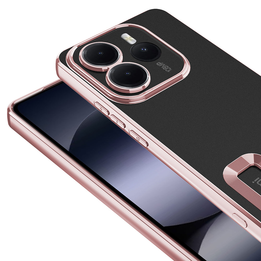 Xiaomi Redmi Note 14 5G Kılıf Kamera Korumalı Logo Gösteren Zore Omega Kapak