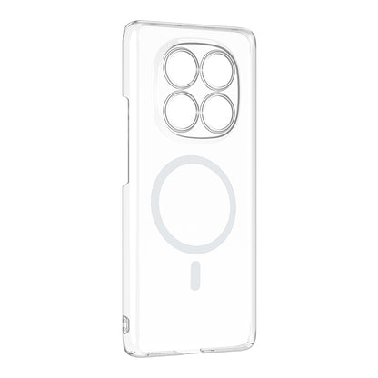 Xiaomi Redmi Note 14 Pro 4G Kamera Korumalı M-Safe Şarj Özellikli Şeffaf Zore London Sert PC Kapak