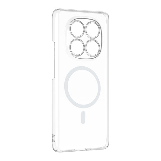 Xiaomi Redmi Note 14 Pro 4G Kamera Korumalı M-Safe Şarj Özellikli Şeffaf Zore London Sert PC Kapak