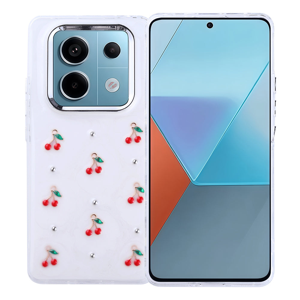 Xiaomi Redmi Note 14 Pro 4G Kılıf Airbag Tasarımlı Simli Şeffaf Zore Kutup Kapak