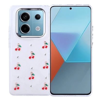 Xiaomi Redmi Note 14 Pro 4G Kılıf Airbag Tasarımlı Simli Şeffaf Zore Kutup Kapak