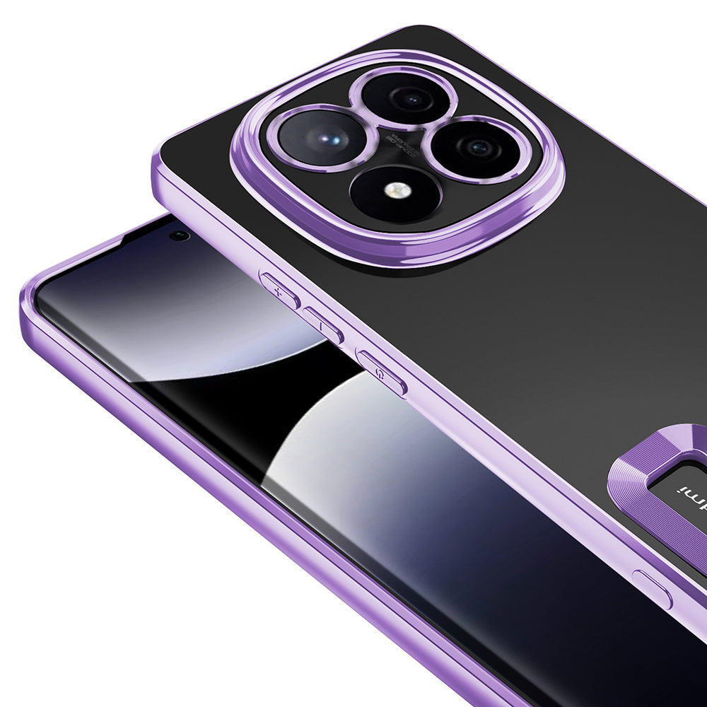 Xiaomi Redmi Note 14 Pro 4G Kılıf Kamera Korumalı Logo Gösteren Zore Omega Kapak