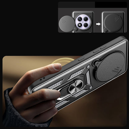 Xiaomi Redmi Note 14 Pro 4G Kılıf Magnetik Standlı Kamera Korumalı Zore Sürgülü Vega Kapak