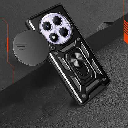 Xiaomi Redmi Note 14 Pro 4G Kılıf Magnetik Standlı Kamera Korumalı Zore Sürgülü Vega Kapak