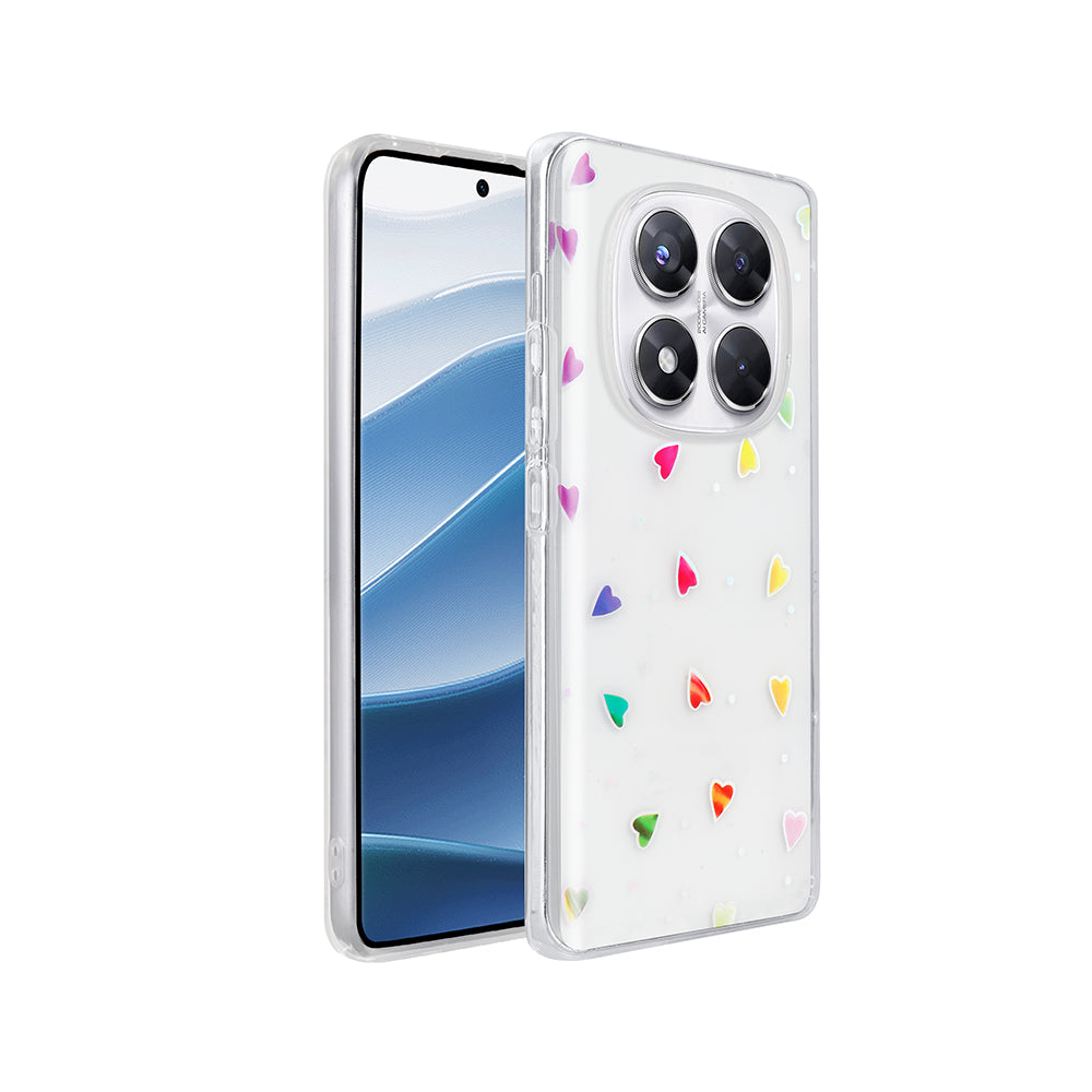Xiaomi Redmi Note 14 Pro 4G Kılıf Şeffaf Figürlü Zore Folk Sert Kapak