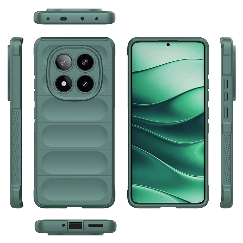 Xiaomi Redmi Note 14 Pro 5G Kılıf Esnek TPU Oyuklu Arka Yüzey Tasarımlı Zore Etnik Silikon Kapak