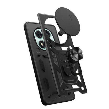 Xiaomi Redmi Note 14 Pro 5G Kılıf Magnetik Standlı Kamera Korumalı Zore Sürgülü Vega Kapak