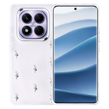 Xiaomi Redmi Note 14 Pro Plus Kılıf Airbag Tasarımlı Simli Şeffaf Zore Kutup Kapak