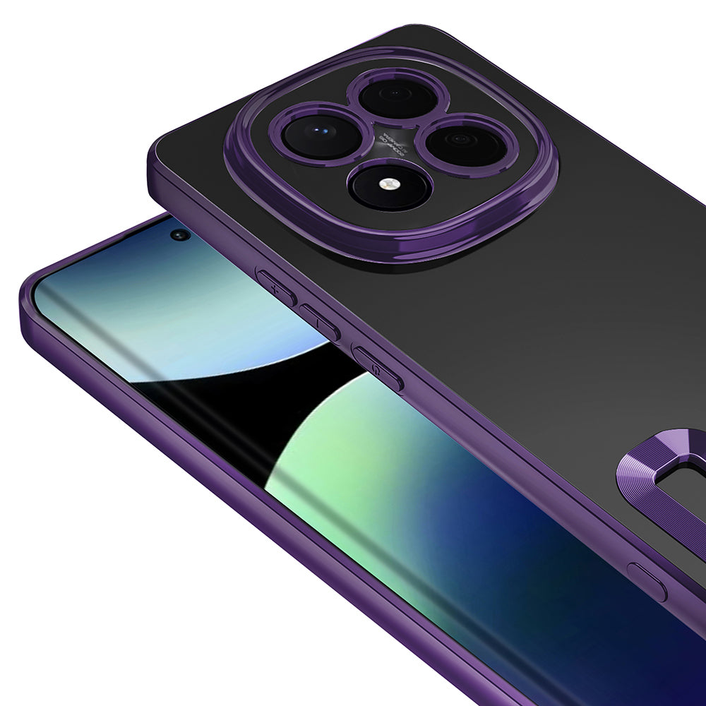 Xiaomi Redmi Note 14 Pro Plus Kılıf Kamera Korumalı Logo Gösteren Zore Omega Kapak