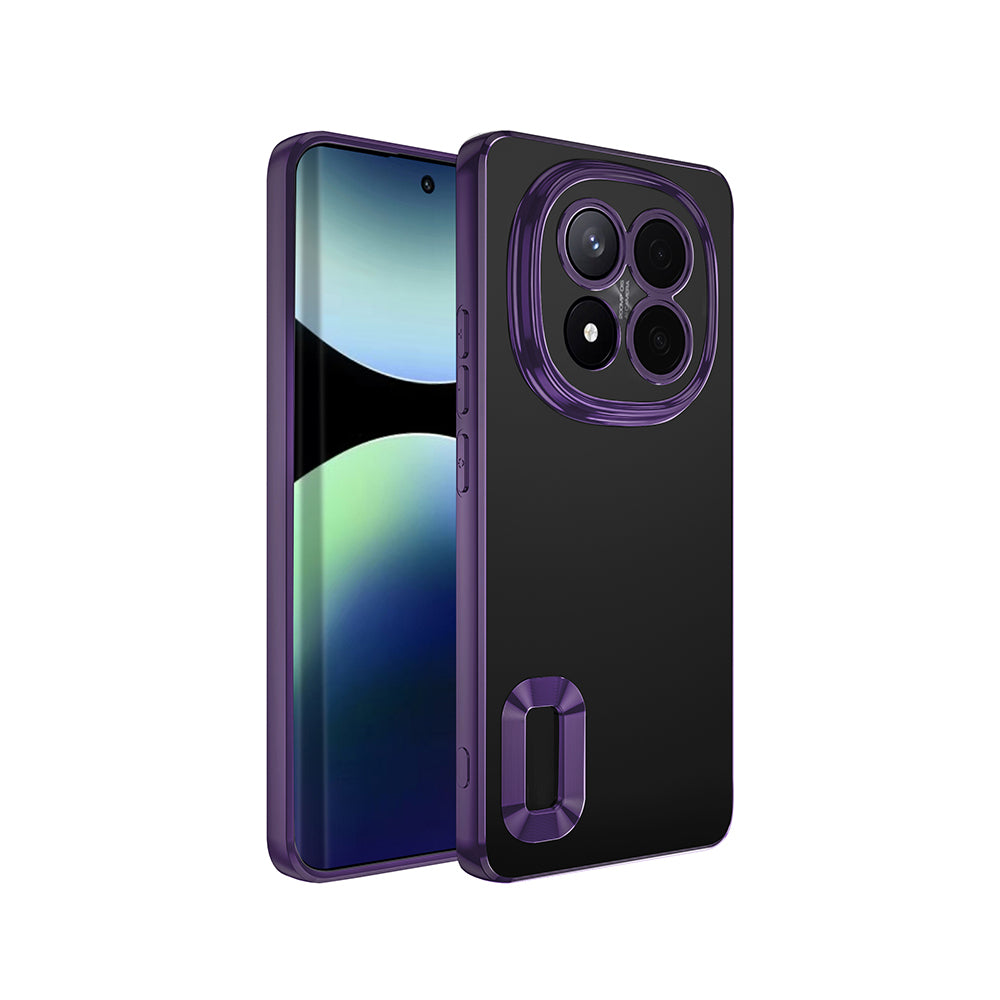 Xiaomi Redmi Note 14 Pro Plus Kılıf Kamera Korumalı Logo Gösteren Zore Omega Kapak
