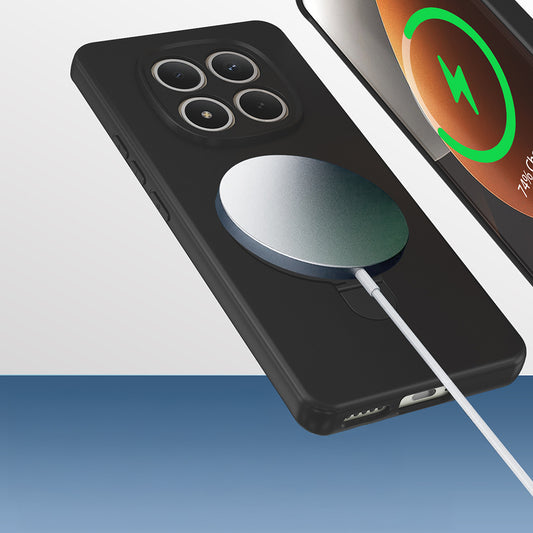 Xiaomi Redmi Note 15 4G Kılıf M-safe Şarj Özellikli Standlı Zore Samara Kapak