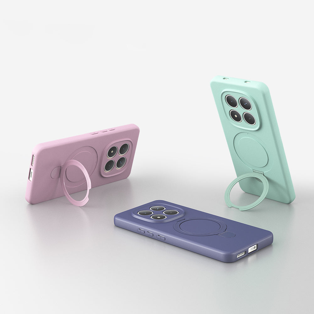 Xiaomi Redmi Note 15 5G Kılıf M-safe Şarj Özellikli Standlı Zore Samara Kapak