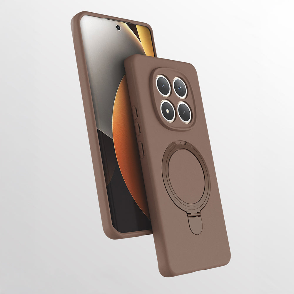 Xiaomi Redmi Note 15 Pro Plus Kılıf M-safe Şarj Özellikli Standlı Zore Samara Kapak