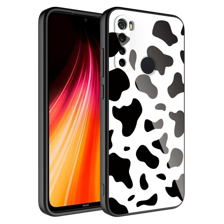 Xiaomi Redmi Note 8 Kılıf Kamera Korumalı Desenli Sert Silikon Zore Epoksi Kapak
