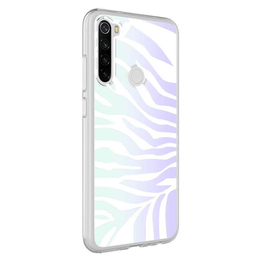 Xiaomi Redmi Note 8 Kılıf Zore M-Blue Desenli Kapak