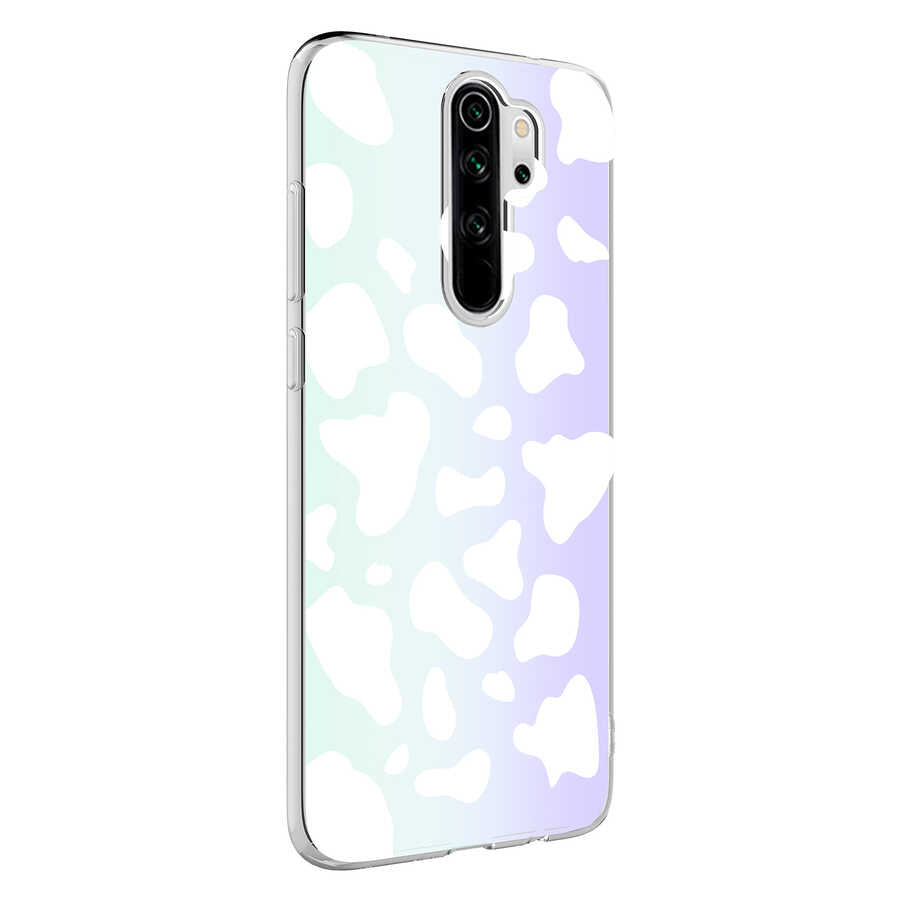 Xiaomi Redmi Note 8 Pro Kılıf Zore M-Blue Desenli Kapak