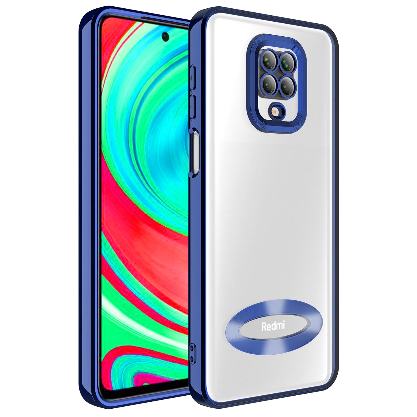 Xiaomi Redmi Note 9S Kılıf Kamera Korumalı Logo Gösteren Zore Omega Kapak
