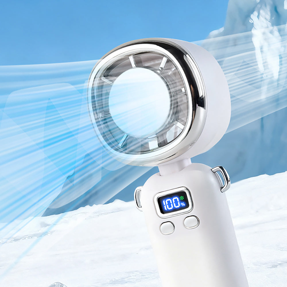 Zore AY11 Dijital LED Göstergeli Katlanabilir Portatif Mini Soğutucu El Fanı
