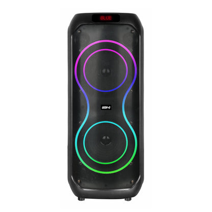 Zore GD-2801 Dijital LED Göstergeli Mikrofonlu RGB TWS Çift 8 inç Stereo Bass Kablosuz Karaoke Hoparlör