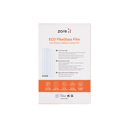 Zore High Wear Resistance 8H Fibe Glass Film 196mm x 125mm 10 Adet