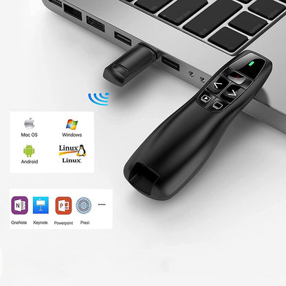 Zore K400 Wireless Presenter Kablosuz Uzaktan Kumandalı Lazer Sunum Kalemi